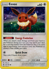 Eevee 101/149 Cosmos Holo Promo - Espeon & Umbreon GX Premium Collections